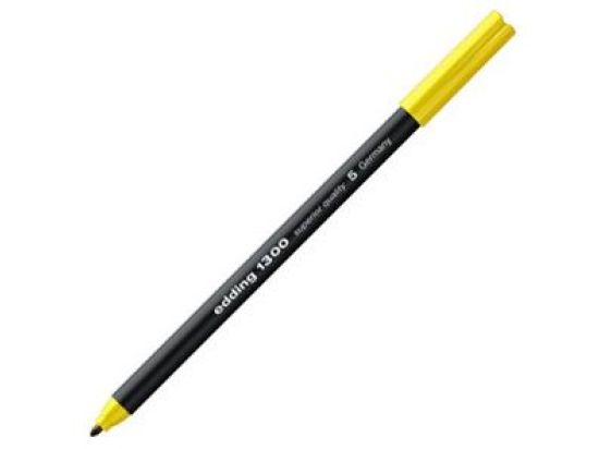 Fasermaler Edding 1300 4-1300005 2mm, Rundspitze, auswaschbar, gelb