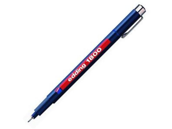 Faserzeichner Edding 1800 profipen 0.1 4-180001003 Strichstärke: 0,25 mm, Schreibfarbe: 003 blau