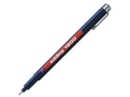 Faserzeichner Edding 1800 profipen 0.1 4-180001001 Strichstärke: 0,25 mm, Schreibfarbe: 001 schwarz