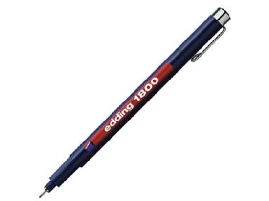Faserzeichner Edding 1800 profipen 0.3 4-180003001 Strichstärke: 0,35 mm, Schreibfarbe: 001 schwarz