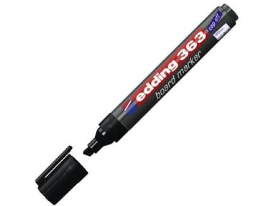 Whiteboardmarker Edding 363 4-363001 1-5mm, Keilspitze, schwarz