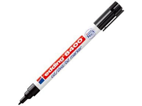 CD / DVD / BD-Marker Edding 8400 4-8400001 0,5-1mm, Rundspitze, schwarz