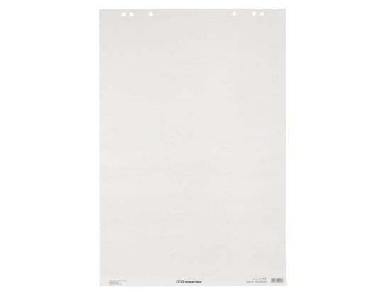 Flipchartblock, Soennecken 155022500 (1137), blanko HF 20 Blatt 6fach Lochung 68x99cm, Pack 5 Stk