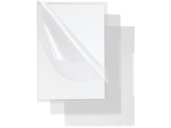 Sichthüllen Soennecken 126070200 15150 A4, Kunststoff (PP), genarbt, farblos, transparent, seitlich + oben offen, Pack 100 Stk