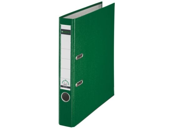 Ordner Leitz 1015-50-55 10155055 A4, 52mm, Pappe/PP-Folie, Wechselfenster, grün