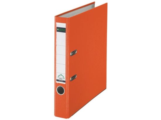 Ordner Leitz 1015-50-45 10155045 A4, 52mm, Pappe/PP-Folie, Wechselfenster, orange