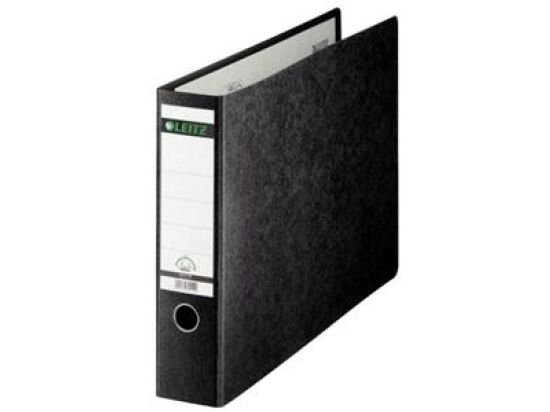 Ordner Leitz 1073-00-00 10730000 A3-quer, 77mm, Hartpappe/Wolkenmarmor, schwarz