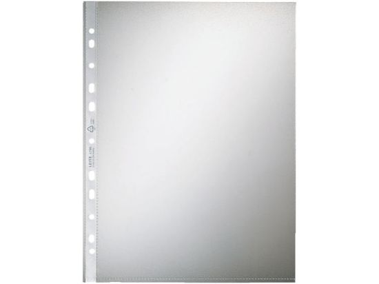 Prospekthüllen Leitz 4796-00-00 47960000 A4, Kunststoff (PP), Standard, genarbt, oben offen, transparent, Pack 100 Stk