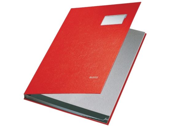 Unterschriftenmappe Leitz 5701-00-25 57010025 10 Fächer, rot