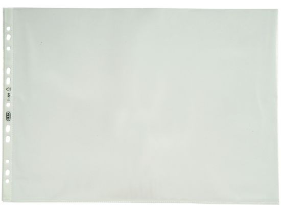 Prospekthüllen Elba 100460996 71300 A3-quer gefalzt auf A4, Kunststoff (PP), transparent, oben offen, Pack 50 Stk