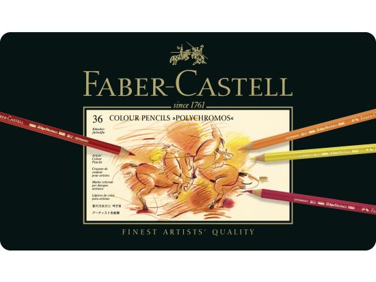 Künstlerfarbstift Faber-Castell 110036 Polychromos 36er Blech-Etui