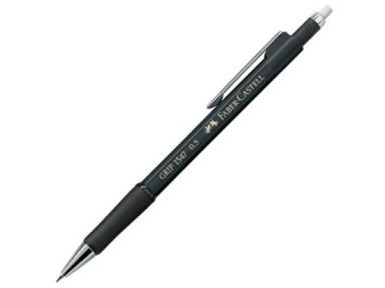 Druckbleistift Faber-Castell 134599 Grip 1345 0.5 Minenstärke: 0,5mm, Schaftfarbe: schwarz-metallic