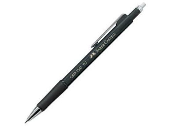 Druckbleistift Faber-Castell 134799 Grip 1347 0.7 Minenstärke: 0,7mm, Schaftfarbe: schwarz-metallic