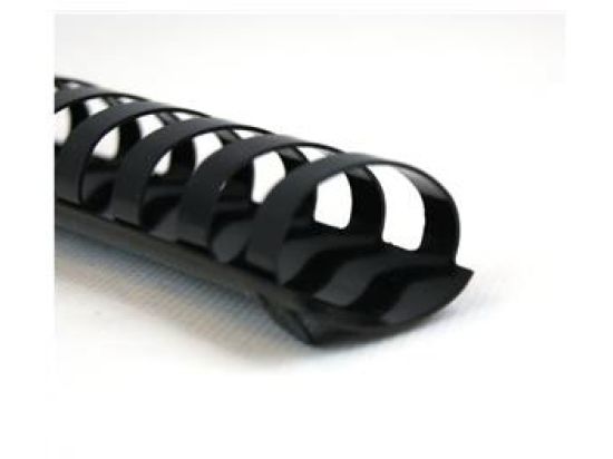Plastikbinderücken GBC 4028184 Ø 32,0mm oval schwarz, Pack 50 Stk