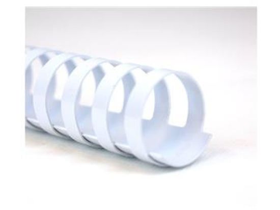 Plastikbinderücken GBC 4028204 Ø 32,0mm oval weiß, Pack 50 Stk