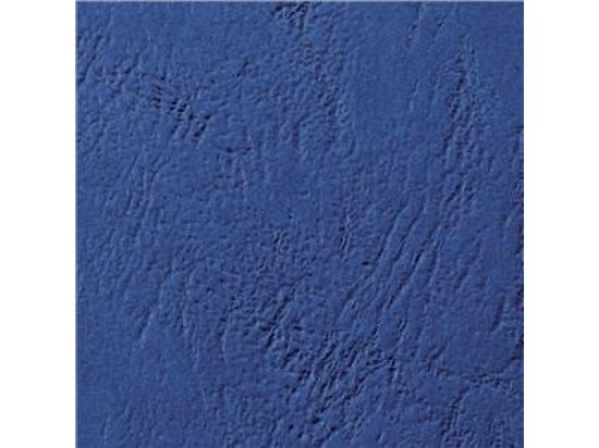 Kartondeckel GBC CE040029 LeatherGrain A4 250g, Lederoptik, königsblau, Pack 100 Stk