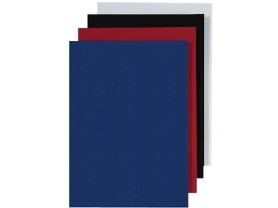 Kartondeckel GBC CE050030 A4 250g, Lederstruktur, für Plastikbindungen, rot, Pack 100 Stk