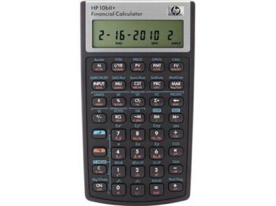 Finanzrechner HP HP-10B HP 10BII+ 12-stellig, algebraische Eingabelogik, 100 Funktionen