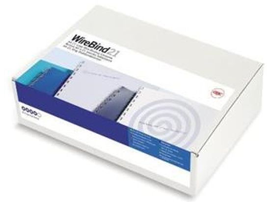 Drahtbinderücken GBC IB161230 Ø 12,0mm silber, Pack 100 Stk