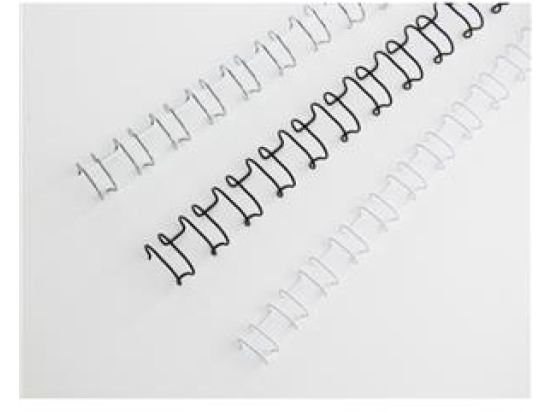 Drahtbinderücken GBC IB165283 Ø 10,0mm weiß, Pack 100 Stk