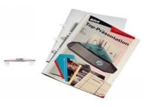 Abheftstreifen GBC IB412356 ibiFile Kunststoff (PVC), weiß, für Thermobindemappen, Pack 50 Stk
