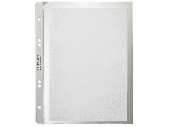 Prospekthüllen Leitz 4725-00-03 47250003 A5 130my Kunststoff (PP) genarbt mit Papiereinlage, Pack 100 Stk