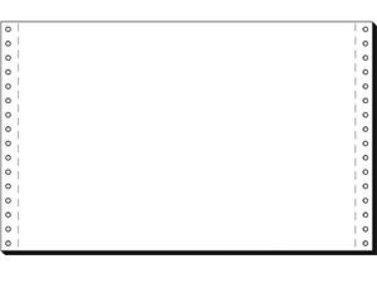 Computerpapier Sigel 08330 8" x 330 mm (A4 quer), endlos, Längsperforation, 1-fach, 60g, weiß, Pack 2000 Blatt