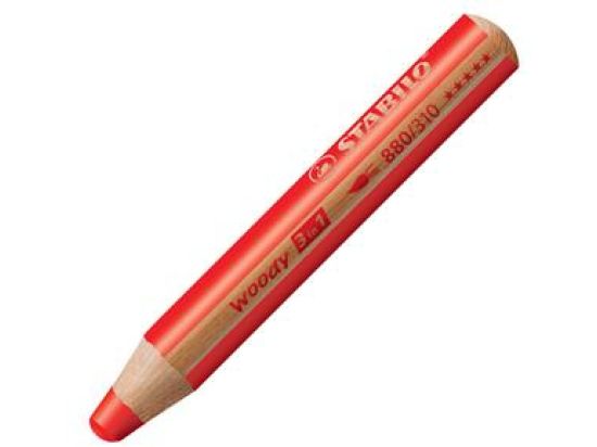 Multitalent-Stift Stabilo 880/310 woody 3in1 rot