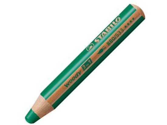 Multitalent-Stift Stabilo 880/533 woody 3in1 dunkelgrün