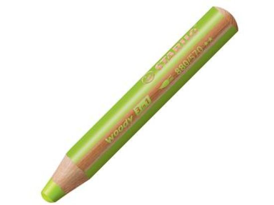 Multitalent-Stift Stabilo 880/570 woody 3in1 hellgrün