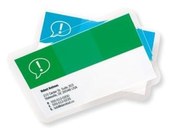 Laminierhülle GBC 3743177 CardPouch, Classic Series 67x99mm 2x125micron gloss/glänzend, Pack 100 Stk