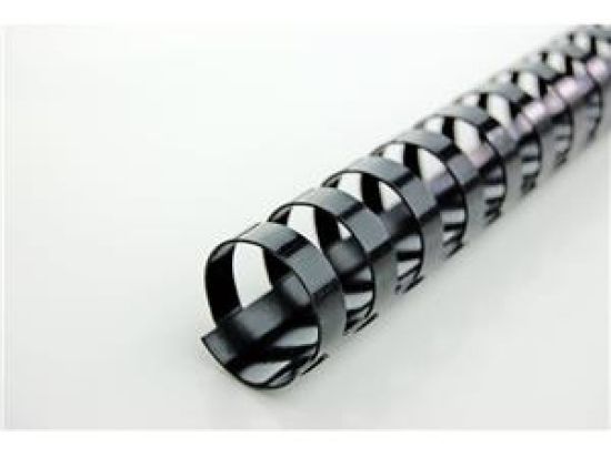 Plastikbinderücken GBC 4028175 Ø 10,0mm schwarz, Pack 100 Stk