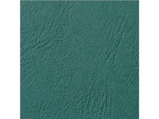 Kartondeckel GBC CE040045 LeatherGrain A4 250g, Lederoptik, dunkelgrün, Pack 100 Stk