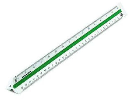 Dreikantmaßstab Rumold 150/6/30 vermessung 6 30cm, Maß: 1:500/1:1000/1:1250/1:1500/1:2000/1:2500