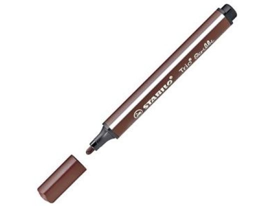 Filzstift Stabilo 368/945 Trio Scribbi braun dreieckig, Pack 5 Stk