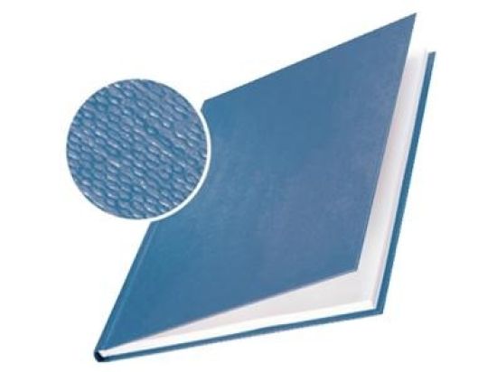 Buchbindemappen Leitz 7390-00-35 73900035 impressBIND A4, Hard Cover, 3,5 mm, Leinen, blau, Pack 10 Stk