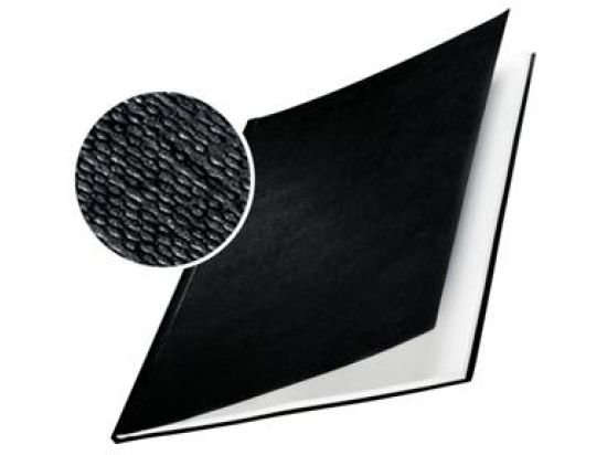 Buchbindemappen Leitz 7391-00-95 73910095 impressBIND A4, Hard Cover, 7,0 mm, Leinen, schwarz, Pack 10 Stk