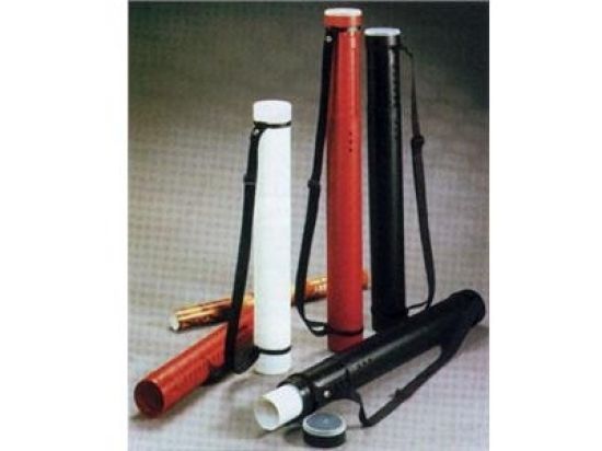 Zeichenrollen-Köcher, Rumold ZR6611, Ø80mm, 600-1000mm verstellbar, schwarz, Schultergurt
