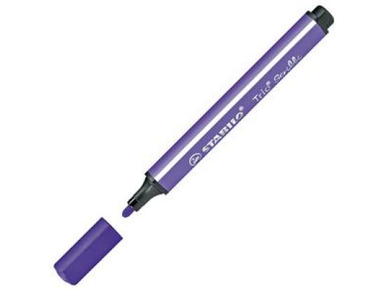 Filzstift Stabilo 368/955 Trio Scribbi violett dreieckig, Pack 5 Stk