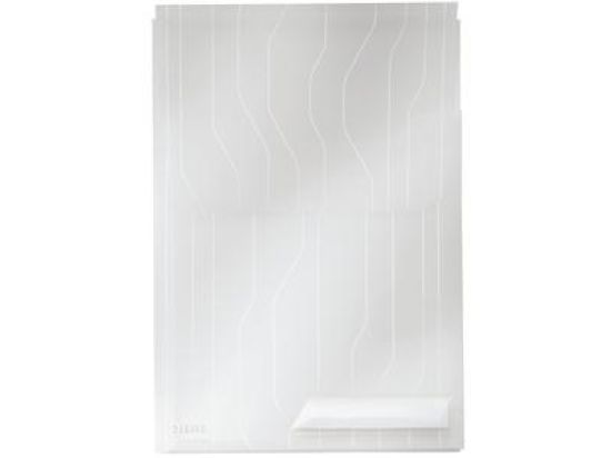 Prospekthüllen / Sichthüllen Leitz 4727-00-03 47270003 CombiFile Maxi A4, Kunststoff (PP), genarbt, mit Verschlusslasche oben, transluzent, farblos, Pack 3 Stk