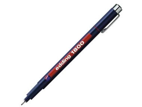 Faserzeichner Edding 1800 profipen 0.3 4-180003002 Strichstärke: 0,35 mm, Schreibfarbe: 002 rot