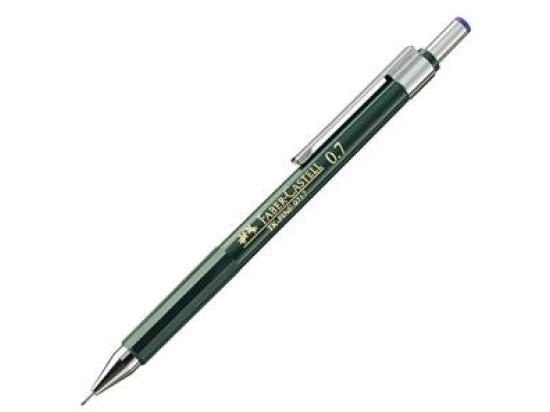 Druckbleistift Faber-Castell 136700 TK-Fine 9717 Minenstärke: 0,7mm, Schaftfarbe: grün