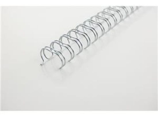 Drahtbinderücken GBC RG810497 Ø 6,0mm silber, Pack 100 Stk