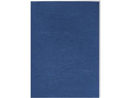Kartondeckel Fellowes 5371305 A4 250g Lederstruktur royalblau, Pack 100 Stk