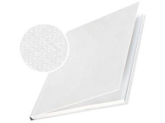 Buchbindemappen Leitz 7391-00-01 73910001 impressBIND A4, Hard Cover, 7,0 mm, Leinen, weiß, Pack 10 Stk