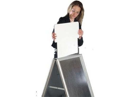 Plakatständer, Franken BSAW, Topschild, 63,8x30cm, für bsa1
