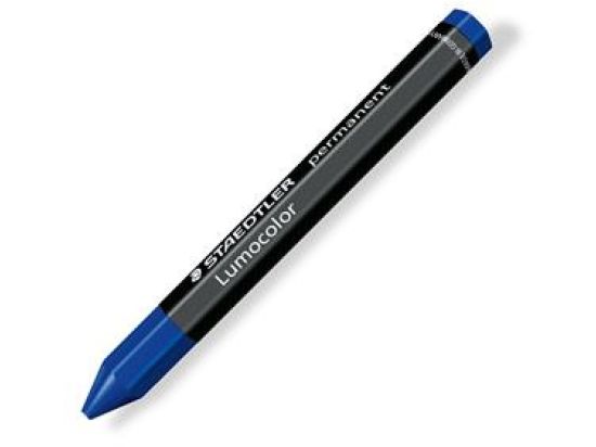 Universalkreide Staedtler 236-3 Lumocolor permanent omnigraph wischfest, wasserfest, blau