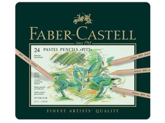 Farbstift Faber-Castell 112124 Pitt Pastel 24er-Metalletui, Pack 2 Stk