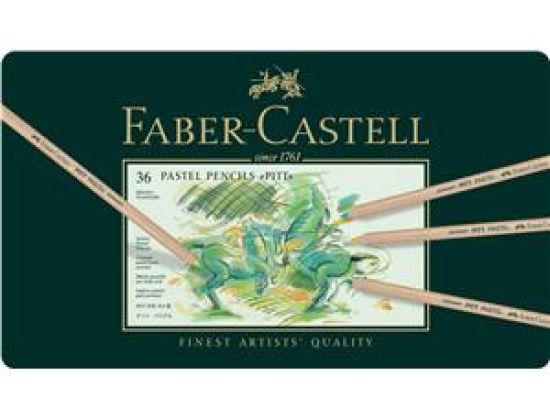 Farbstift Faber-Castell 112136 Pitt Pastel 36er-Metalletui