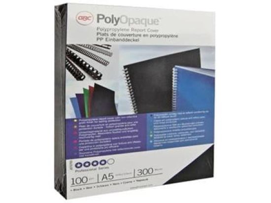 Abdeckfolie GBC IB386800 0,3mm A4 blau PolyCovers, Pack 100 Stk